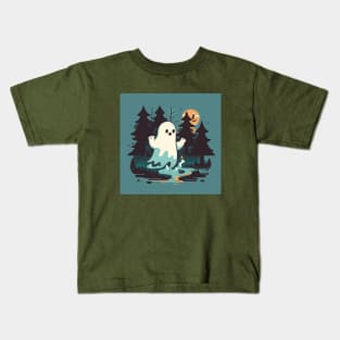 Frightening Forest Ghost Kids T-Shirt